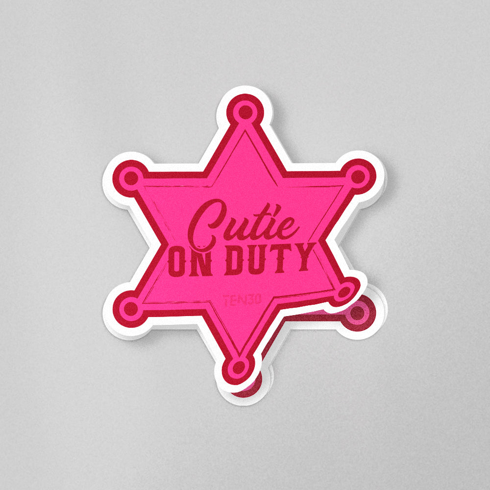 [Cutie On Duty Sticker]