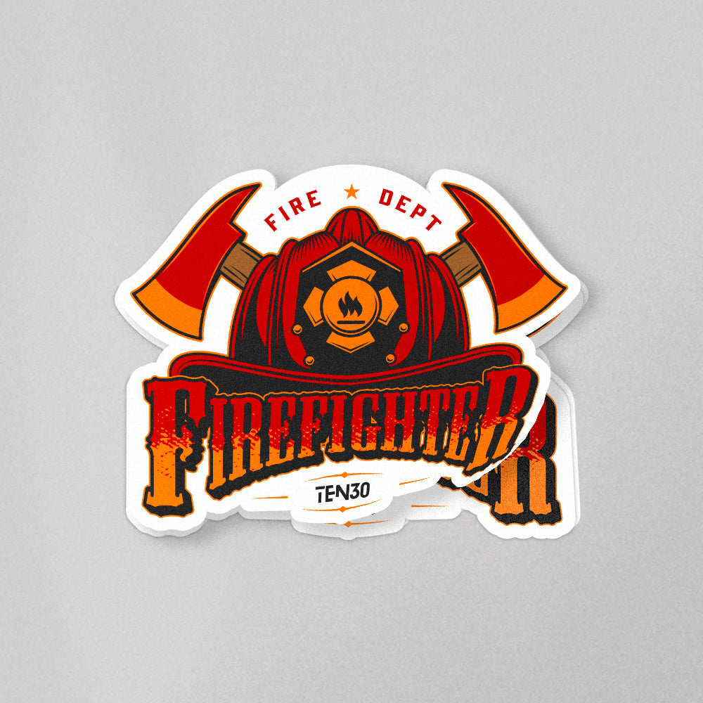 [Firefighter Helmet Sticker]