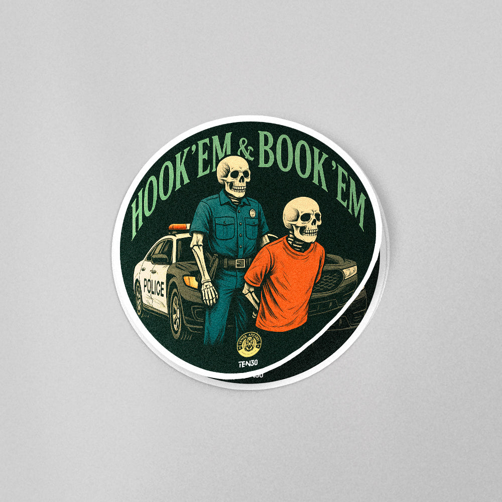 [Funny Skeleton Cop Arresting Criminal]